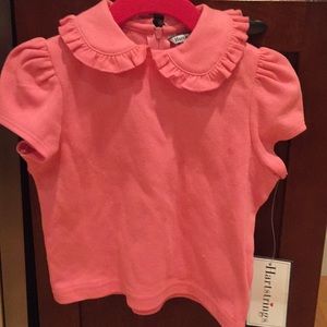 NWT Hartstrings pink collared shirt!